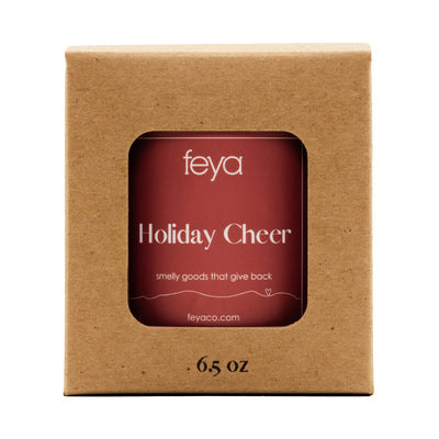 Feya Holiday Cheer 6.5 oz Candle with box
