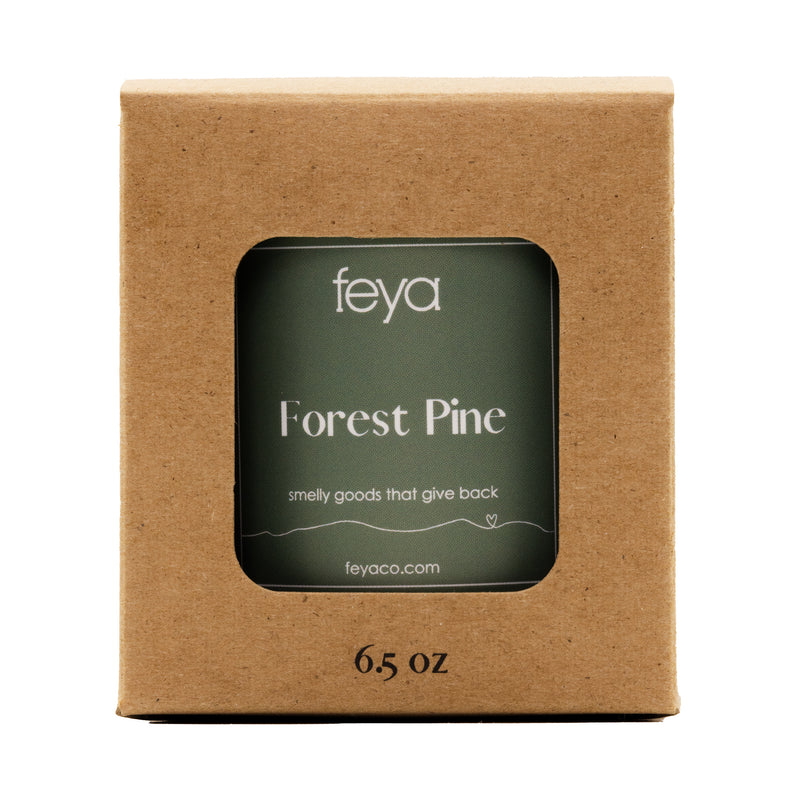 Feya Forest Pine 6.5 oz Candle with box