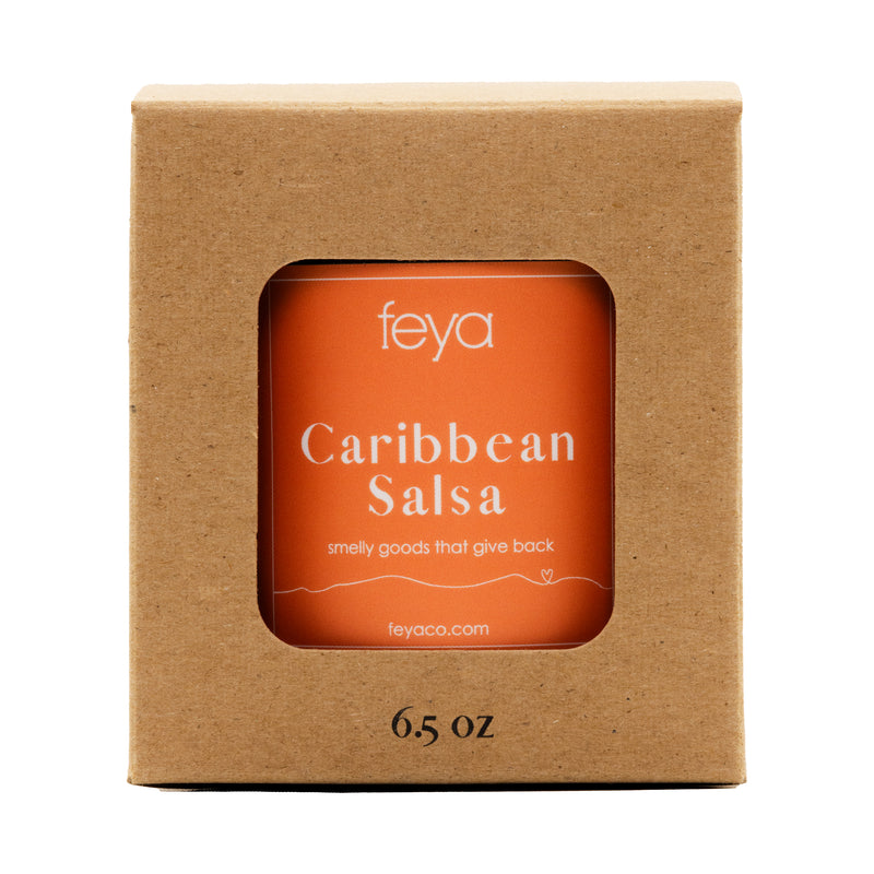 Feya Caribbean Salsa 6.5 oz Candle with box