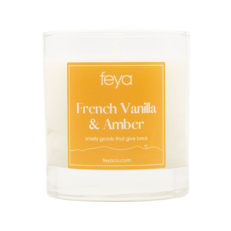 Feya French Vanilla & Amber 6.5 oz Candle